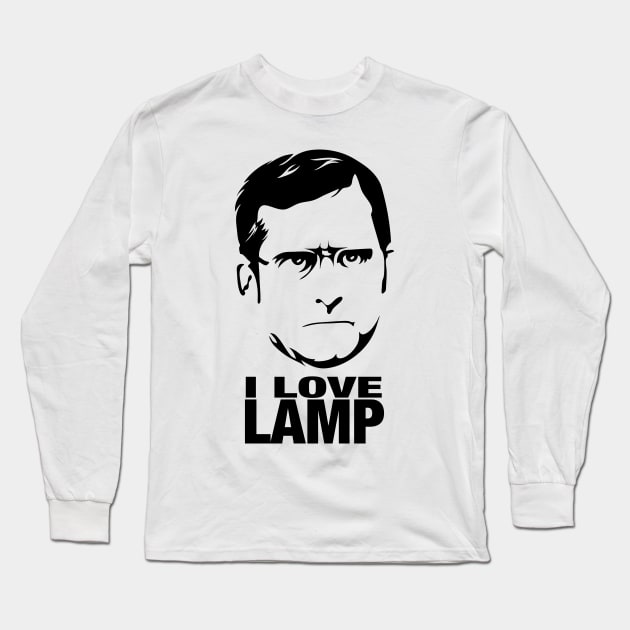 I Love Lamp Long Sleeve T-Shirt by Randomart